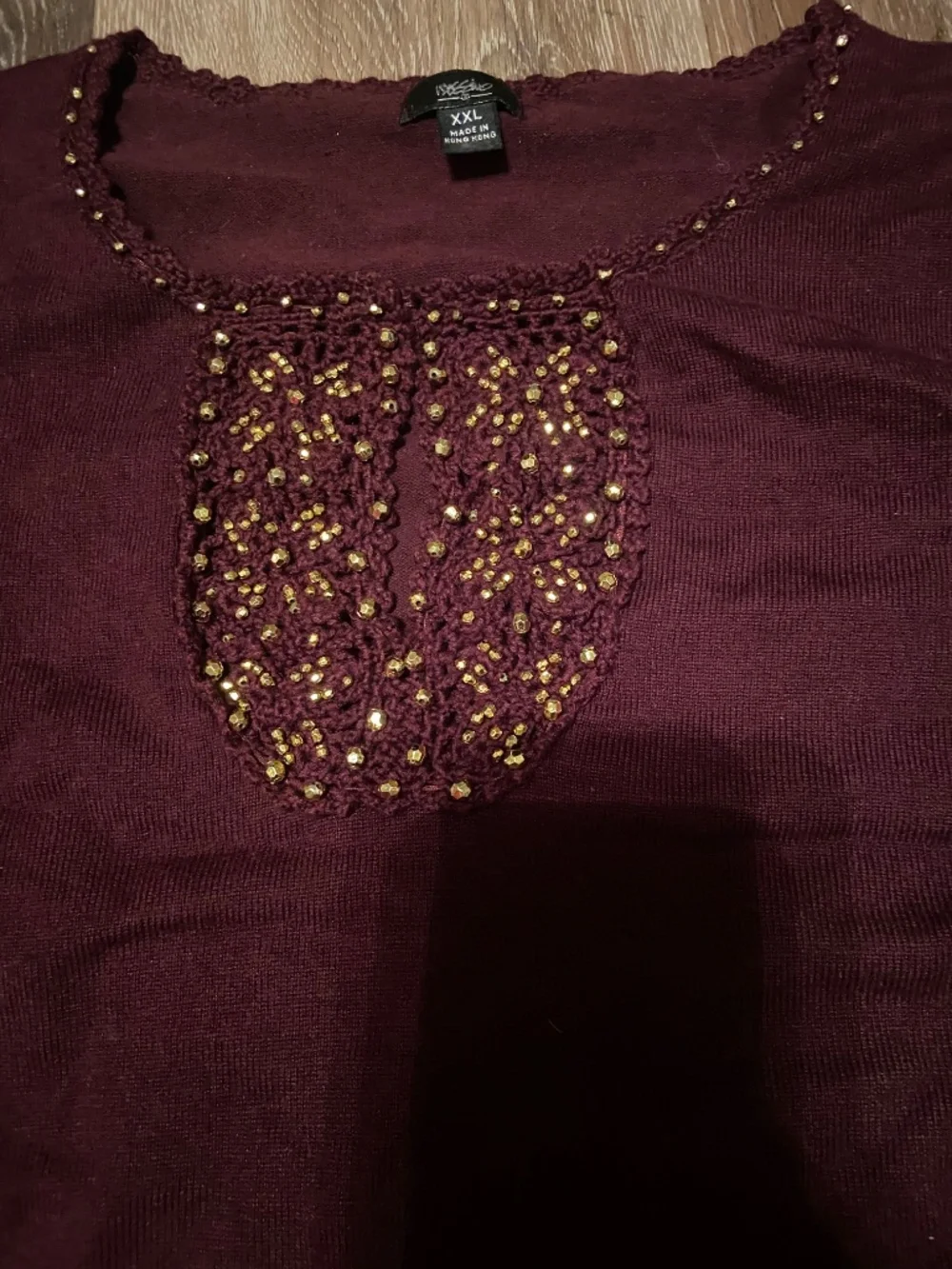 Burgandy blouse
